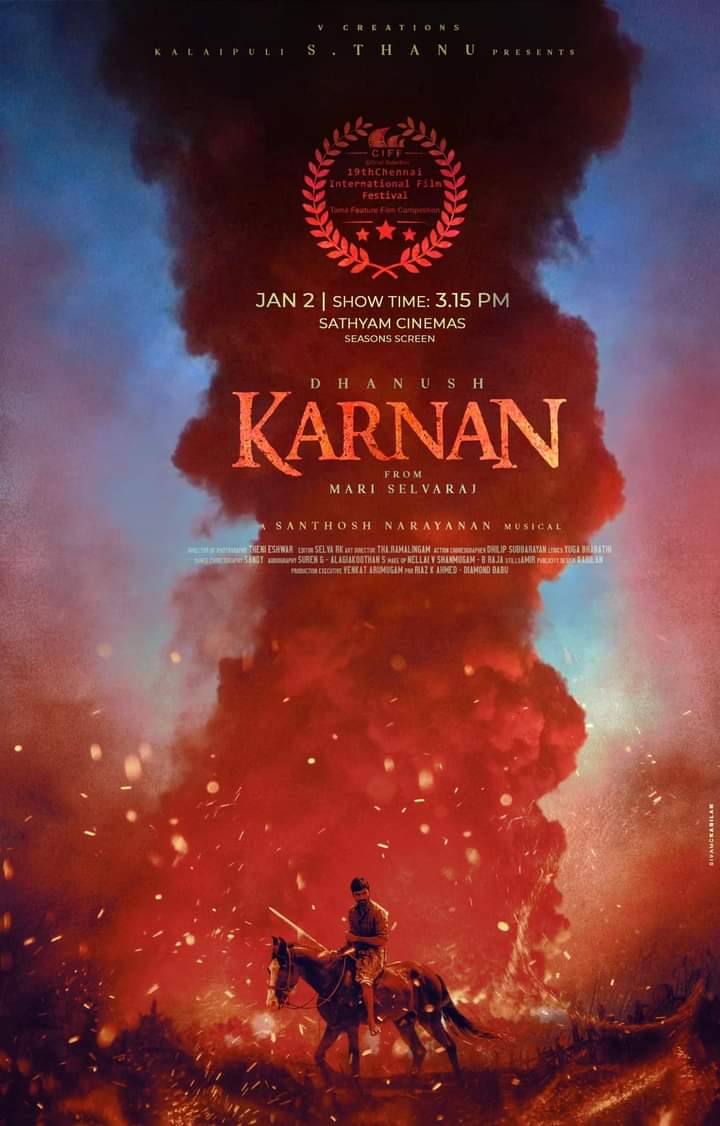 i5Vinoth's tweet photo. காட்சி நேரம்: கர்ணன்
#Dhanush #Karnan
#ChennaiInternationalFilmFestival
#CIFF19 https://t.co/Dzi7z6EEQQ