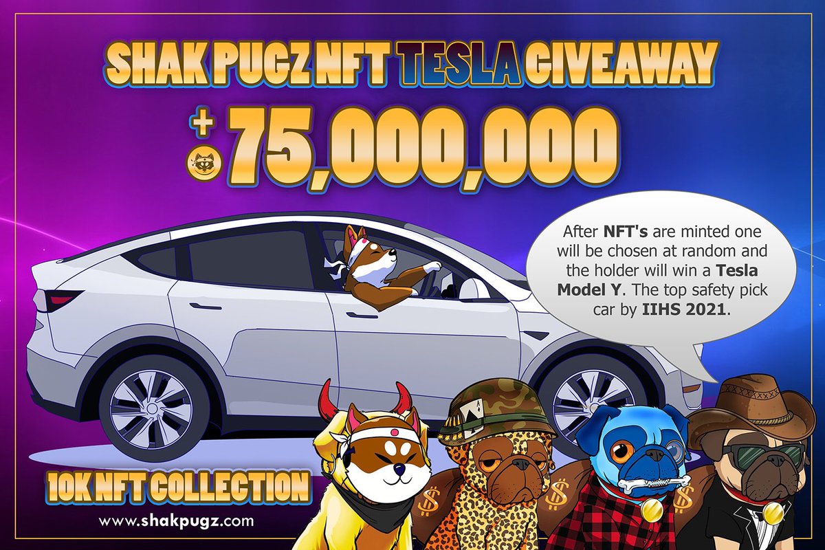 ShakAttack666's tweet image. Let’s do a giveaway, I’ll give 1 lucky random winner 50K in $SHAK @ShakitaInu . You only need to Like,retweet and follow me. When I get to 100 followers I’ll do the giveaway 💎 @SHAKPUGZNFT