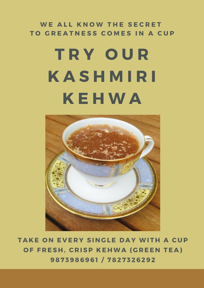 SurbhiSapru's tweet photo. #Kahwa #Kashmir @kaar_maarah https://t.co/NkAjsMfya9
