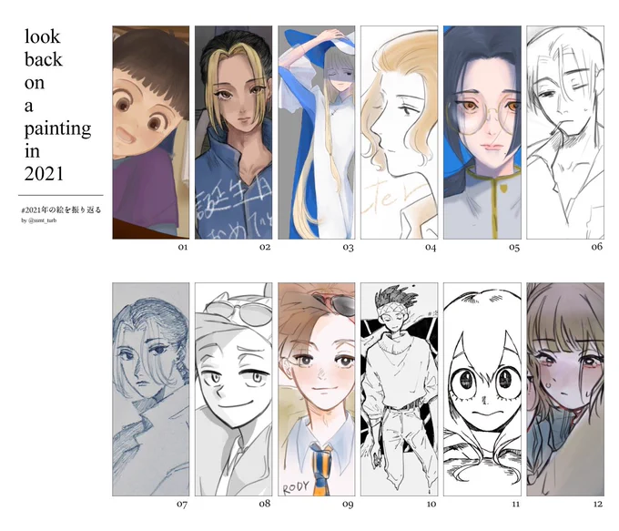 #2021の絵を振り返る
本来なら2021年にやるべきやつ。 