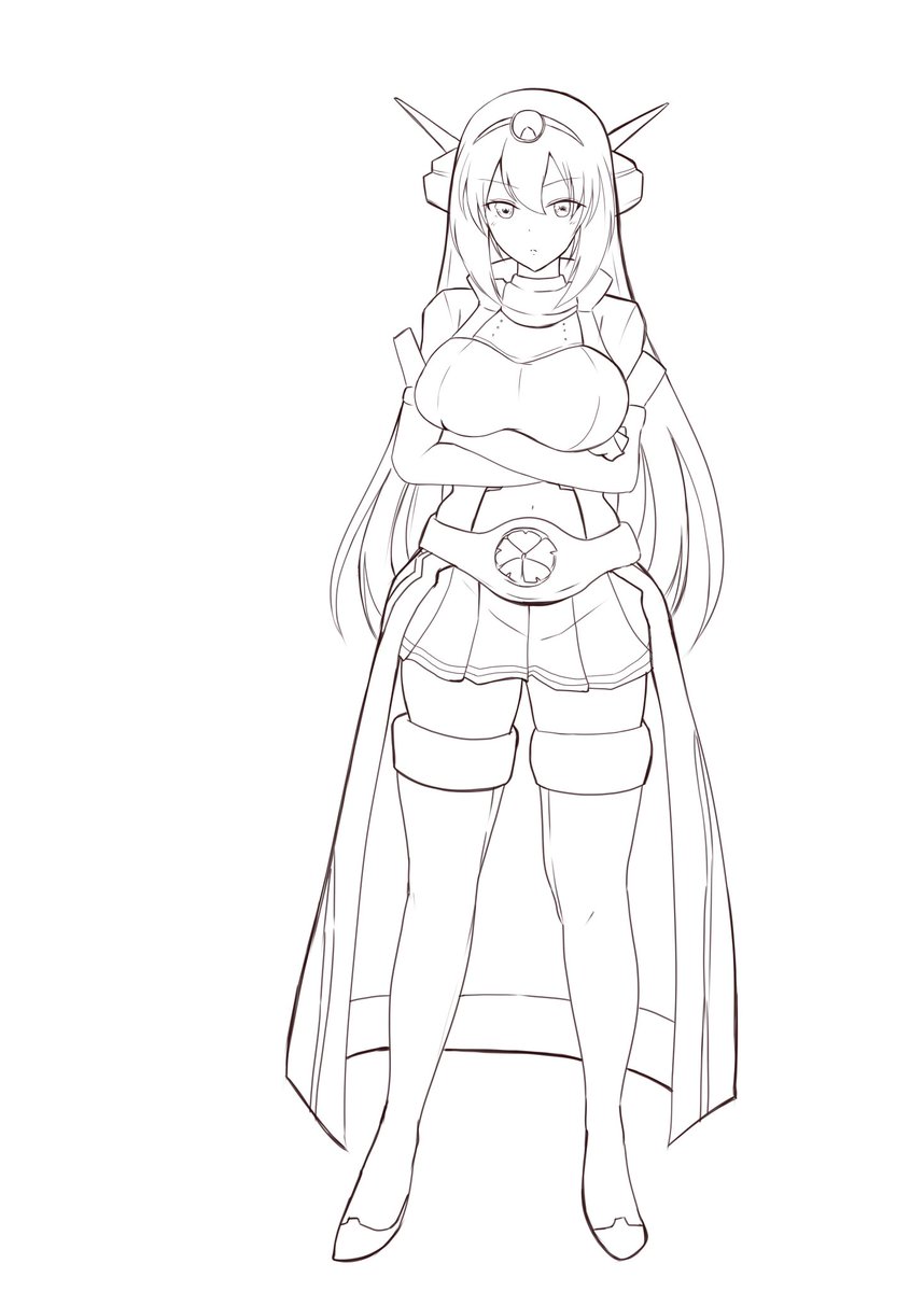 一コマの艦娘は基本全身描いてる
相互さんに「描きすぎ草‼️」と突っ込まれる
こんな感じに仕上げてます(^q^)ブリブリ 