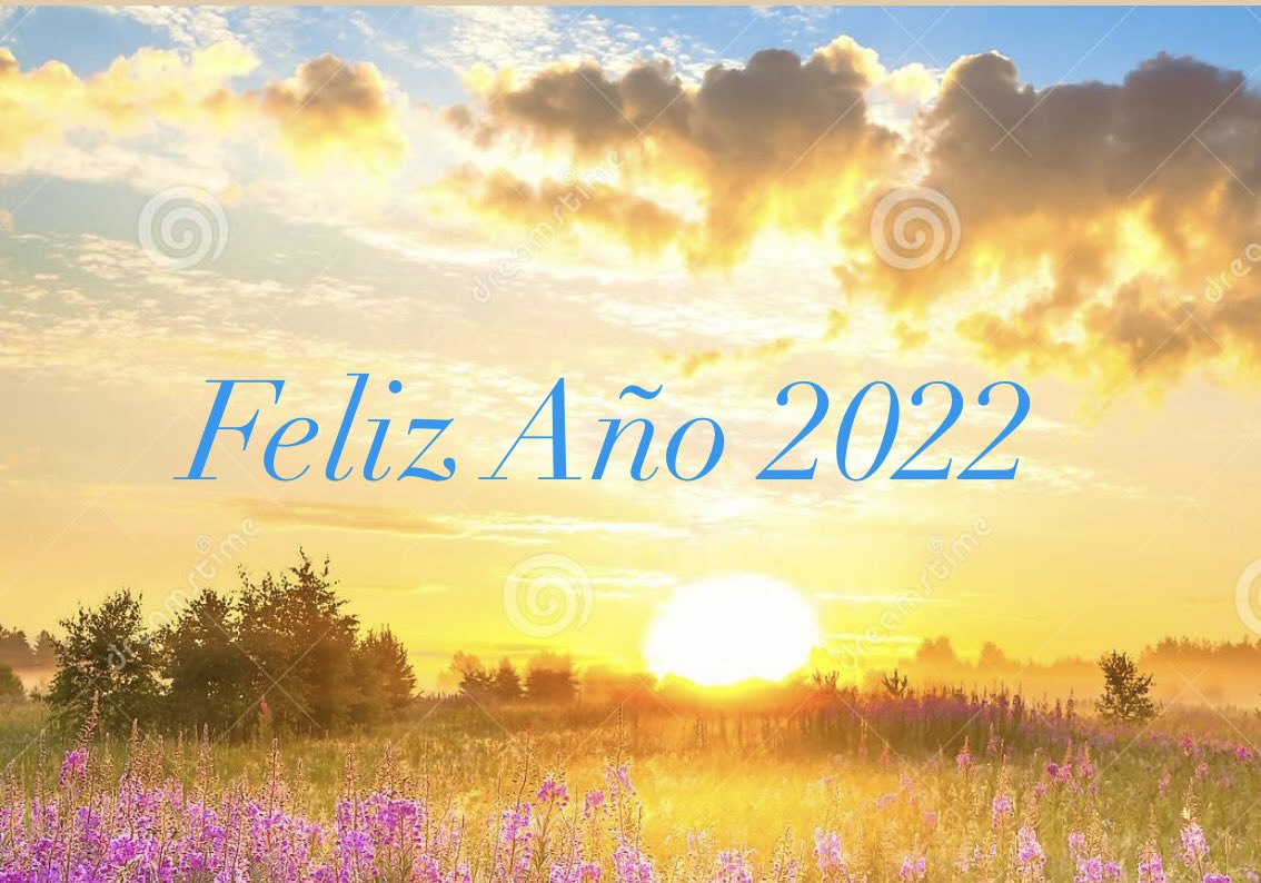 Feliz año 2022; ha amanecido  un año nuevo, lleno de esperanzas y sueños; y os deseamos que sea un gran año