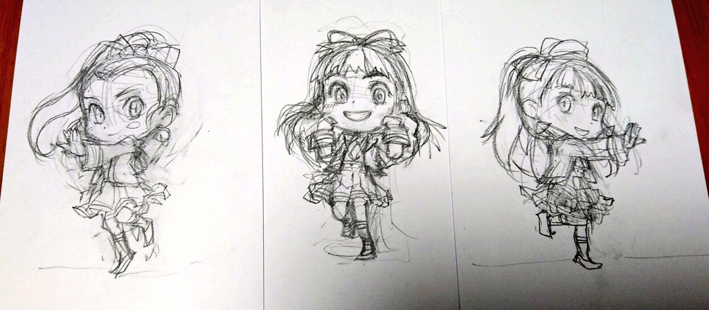 east²+south²+west²=
Girls²
やっと(下描きだけは)描けた。
次は6人。
#Girls2
#ガル学
#下描きだけは増えている 