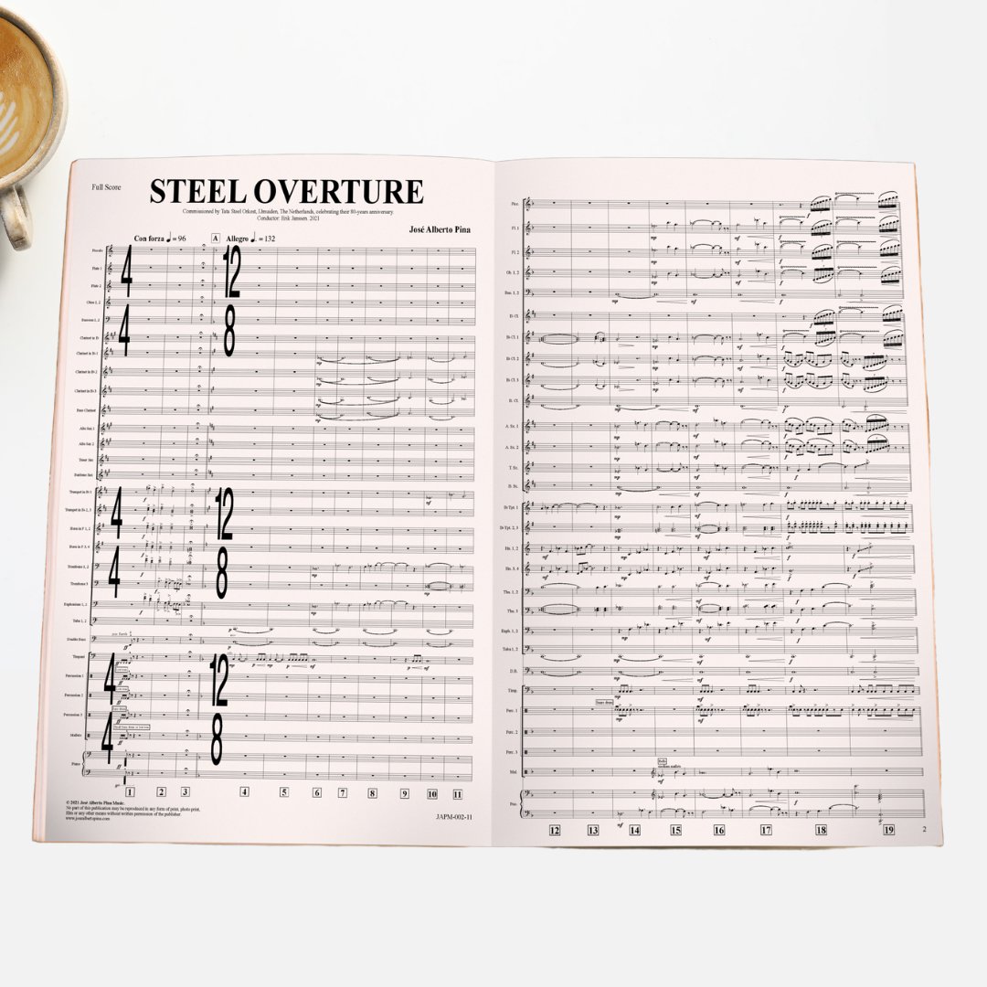 José Alberto Pina estrena su nueva obra Steel Overture en Holanda