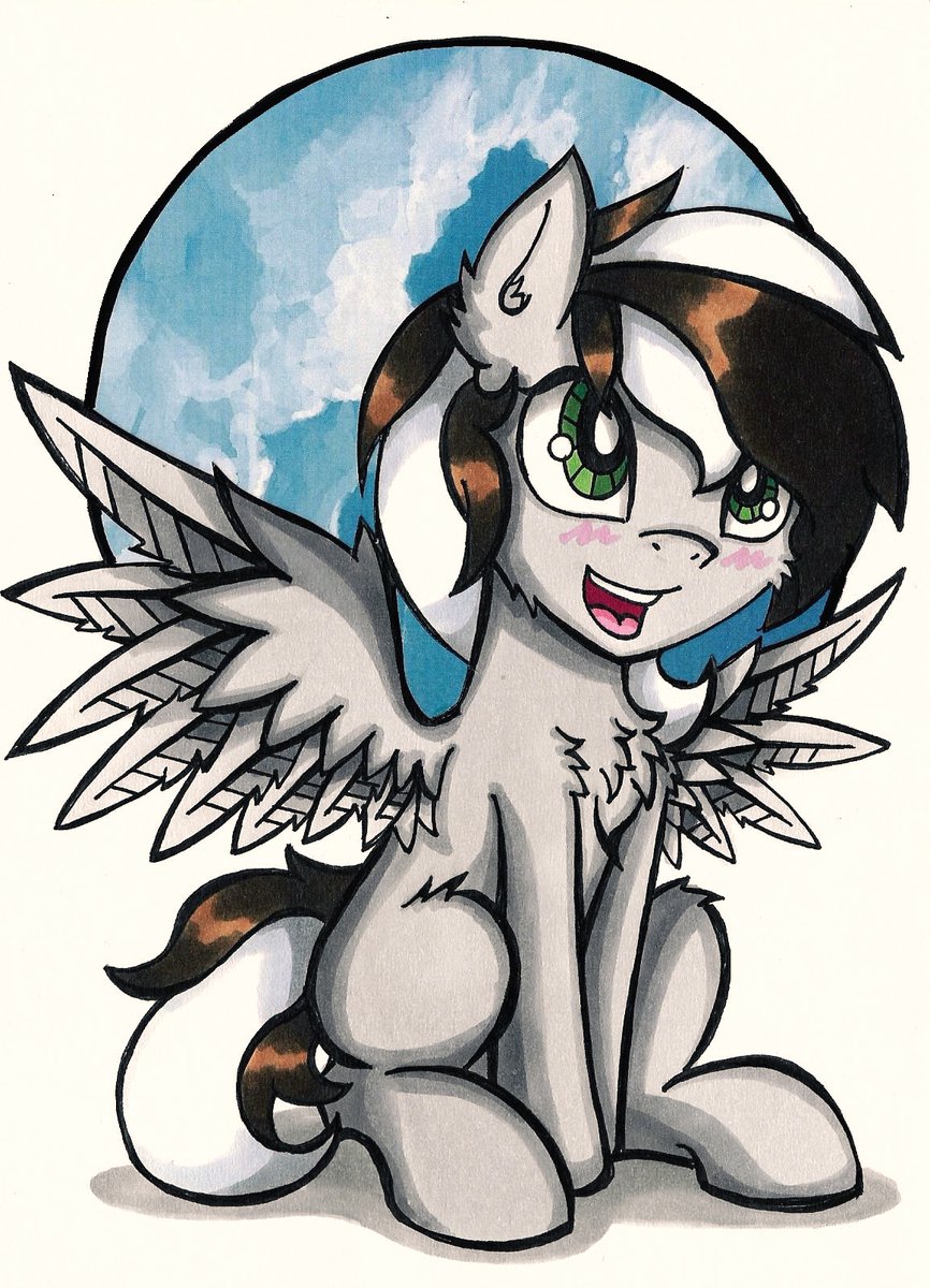 DanuLion's tweet photo. Standing Gessu
OC : @RGessu
This precious art made by @CanvyMamamoo
#pony #mlp #pegasus #pegasy #oc #mylittlepony https://t.co/KceLeIL3le