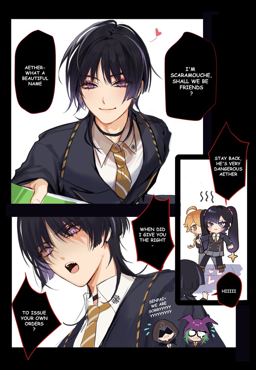 pnk_crow's tweet image. Yae Ei 🌸⚡️ and Scara Aether ☔️☀️
My hands are dead in this weather so here are some of my old artworks 😷😷😷