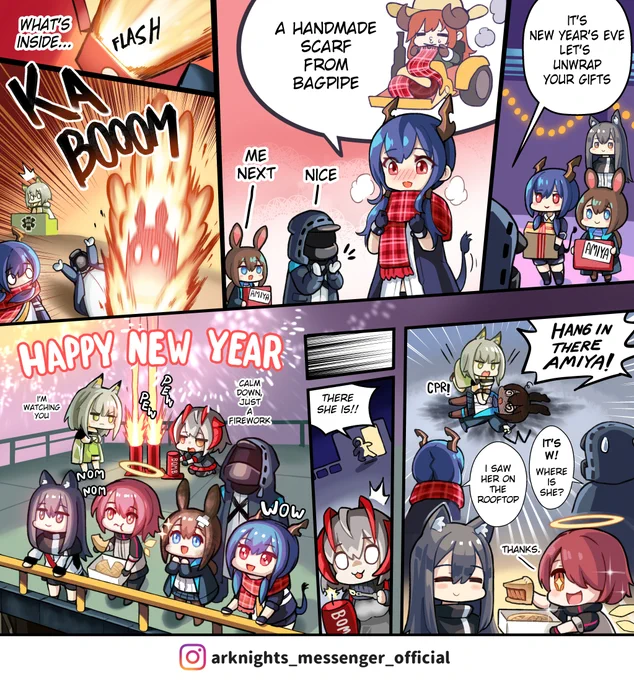 "Heartwarming" Gift 

Comic on arknights_messenger_official
https://t.co/wpa1PnuLRH
#Yostar #Arknights #明日方舟 #アークナイツ 