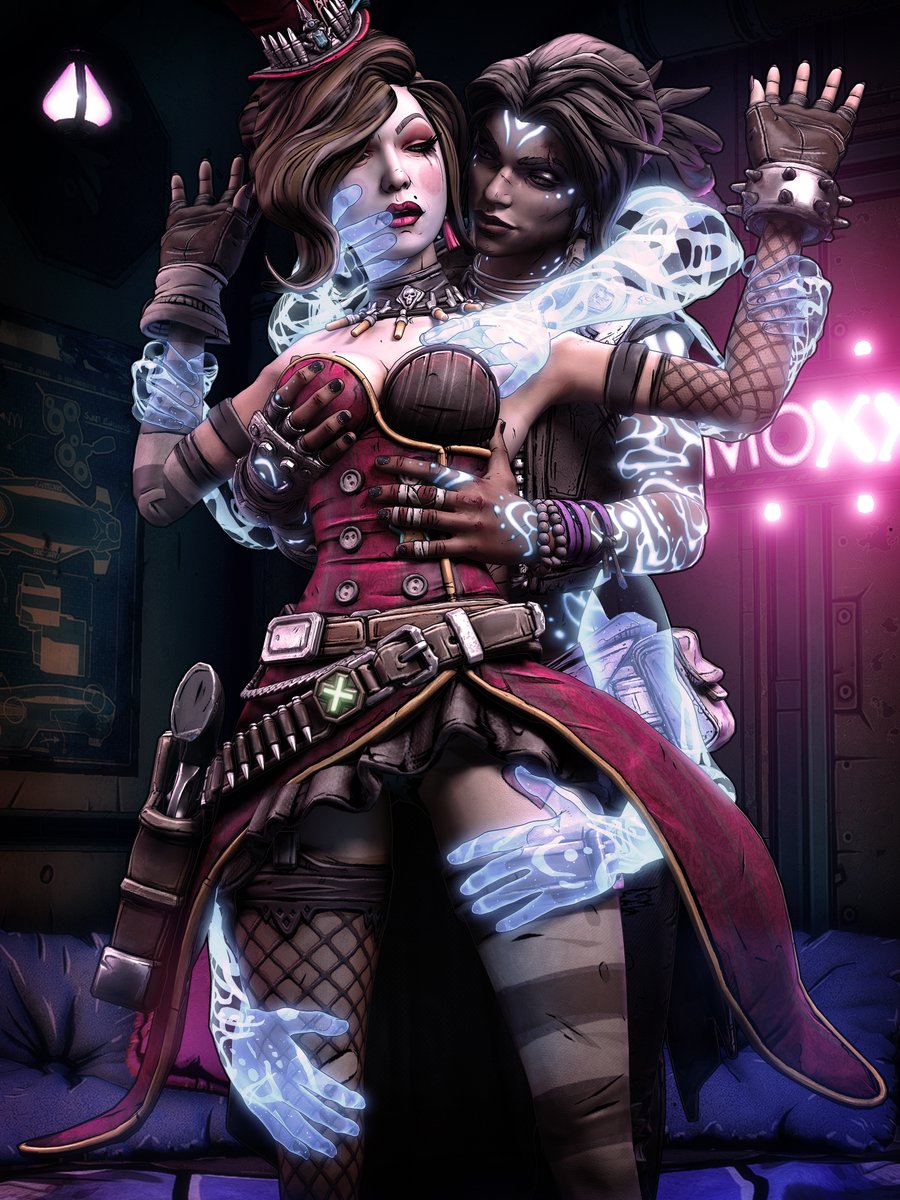 Amara and Moxxi for those who ship them together ;) We got you covered! 

#Borderlands3 #Amara #MOXXI
