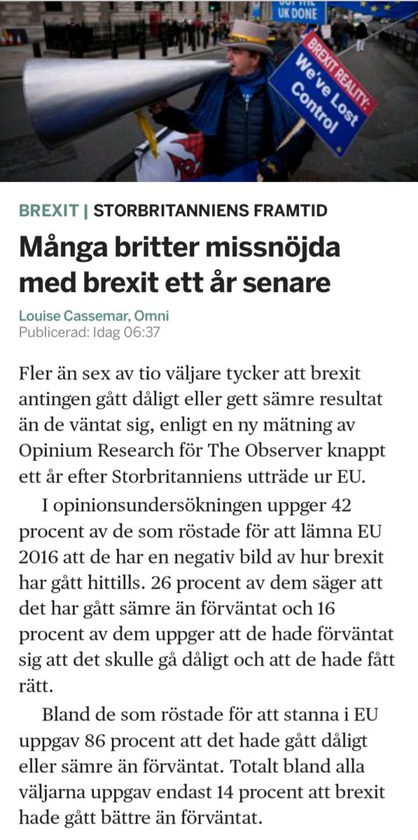 BoerjeBrandt's tweet photo. Undra när #Storbritannien 🇬🇧kommer med en ansökan om att få ingå i #EU 🇪🇺 gemenskapen igen ???
Nu när britterna börjar inse fakta.
En #Brexin 🤔
#Svpol #Säkpol #Brexit #Europa #Öppnafriaval utan #Putin 🇷🇺 https://t.co/CUubrGwwHH