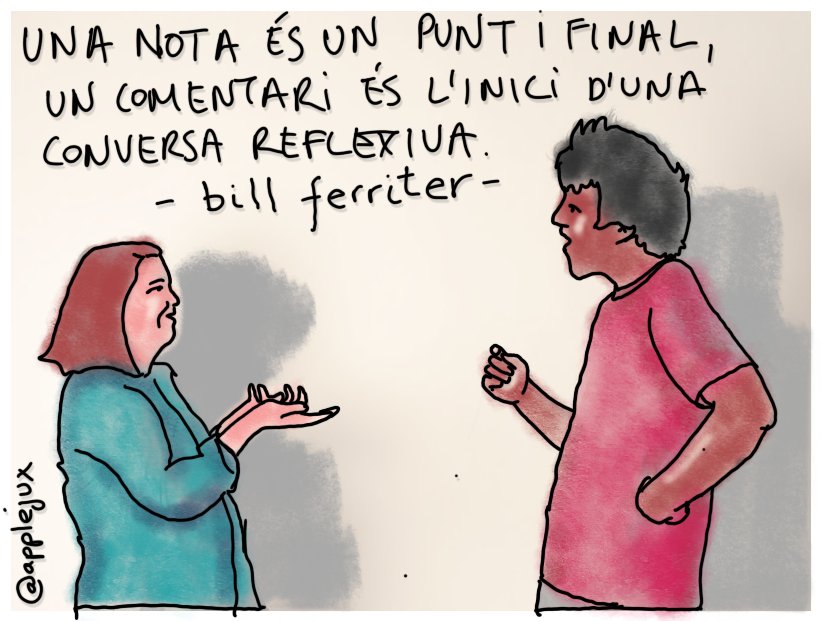 applejux's tweet photo. De la conversa d'en @jfeliua amb en @vserralta disponible a https://t.co/g98bpNjqLd vaig treure aquesta cita de @plugusin. Si sou docents i us preocupa l'#avaluació, seguiu a @professinnotas i @RosaSensatAxA https://t.co/0pZXx7itME