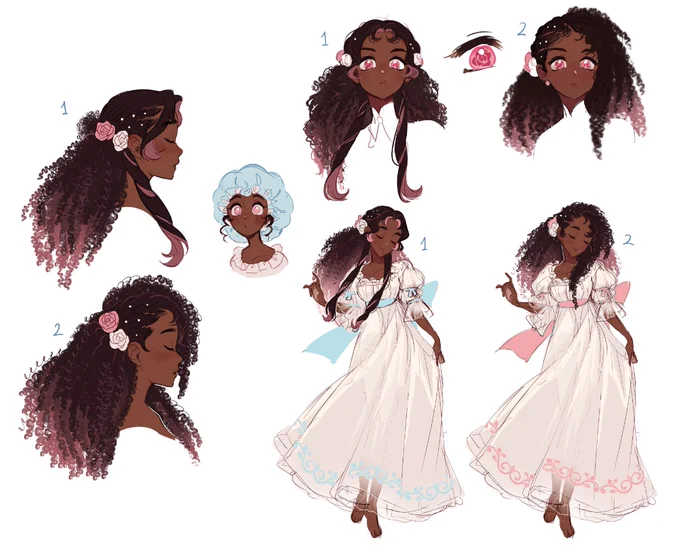 🌹WIP of my sleeping Beauty OC

I detailesd the 2 most popular hairstyles from the last post ☺️ 