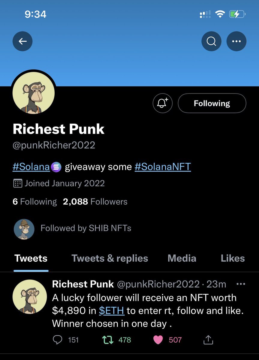 SeanJi_7's tweet photo. @punkRicher2022 @SHIBNFTgiveaway 0xa0977aa1dE9F67aB4655bB2Fac1b21C332941f38 https://t.co/k3bZl2cbH2