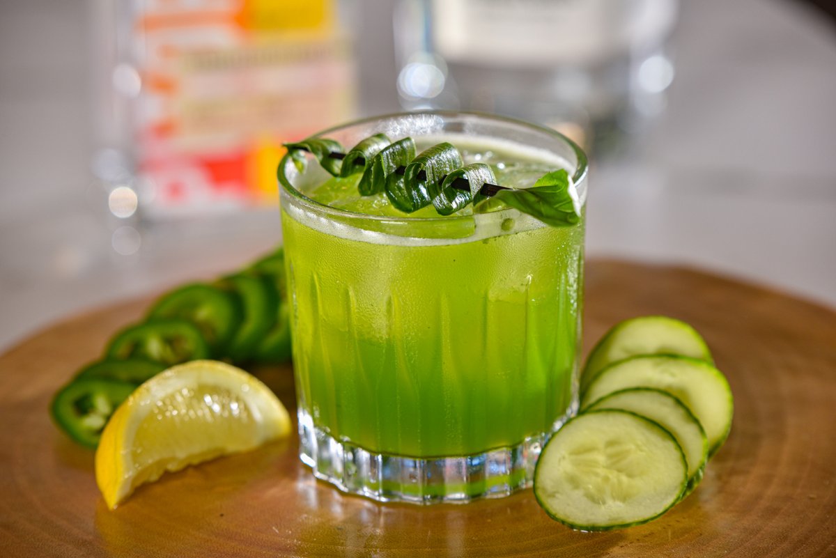 If you're into spicy drinks, you'll love our Spicy Succulent. 🌵 Crafted with Lugos Pitorro Rum, Chareau Aloe Vera, muddled cucumber, basil, &amp; jalapeño, lemon, agave. 🍹

#spicycocktail #cocktails #gnveats