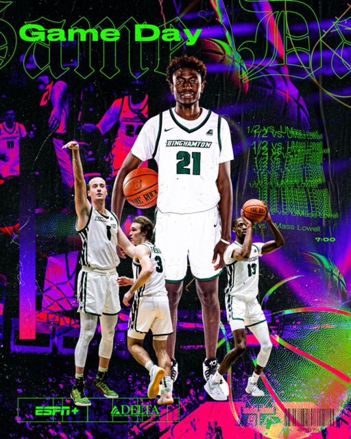 ITS GAMEDAY!! The Bearcats kick off Conference play against Umass Lowell.  2pm tip-off in the Events Center
#RallyTheCity #BingPride #LGH