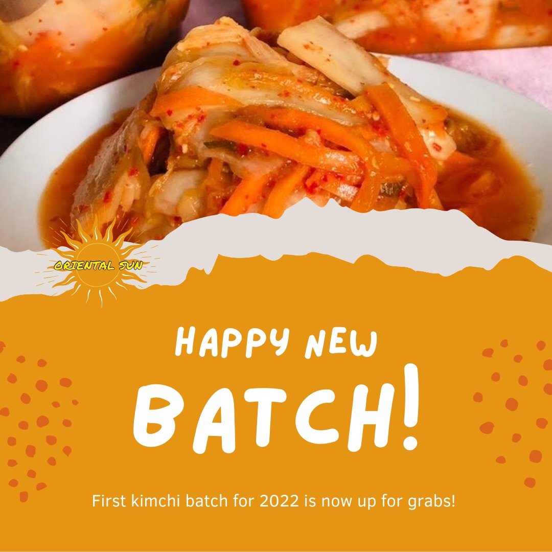 First kimchi batch for 2022 is here! 🥳 DM us to order 💛