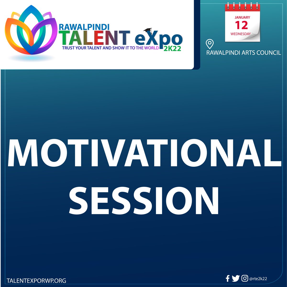 moosashayikh's tweet photo. Visit Rawalpindi Talent Expo and Listen to our Motivational Speakers to get motivated.

Only on 12th January 2022. Rawalpindi Arts Council

@rte2k22
#RawalpindiTalentExpo https://t.co/ysxNTq0AnU