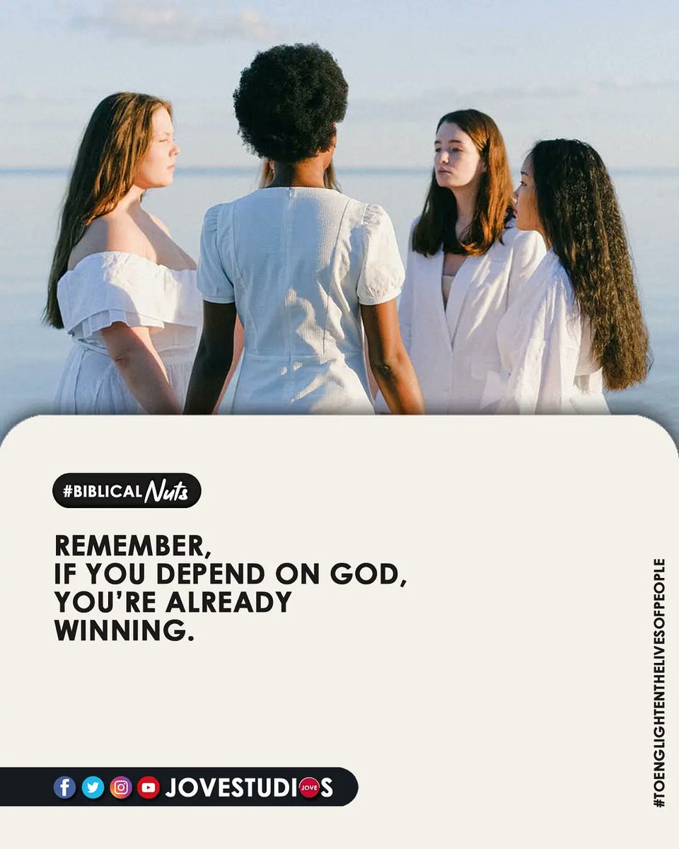 JoveStudios's tweet photo. : Remember, If you Depend on #GOD you're already Winning...@JoveStudios !! https://t.co/86rjxDJT5S