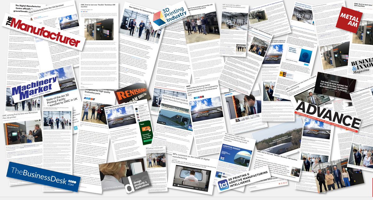 Day 9 of #DMC12DaysOfChristmas and we are thanking all of the wonderful publications and websites that have helped us tell the DMC's story throughout 2021. Thank you all for the amazing and positive coverage this year! #news #industry #media #additivemanufacturing #3dprinting