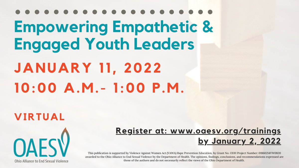 You don't want to miss this virtual learning session! Participants will be guided through interactive activities to deepen understandings of youth development, leadership, and the value of social and emotional skills. TODAY is the last day to register at https://t.co/ZoNhUgG6bo! https://t.co/jck3PHa2Y4