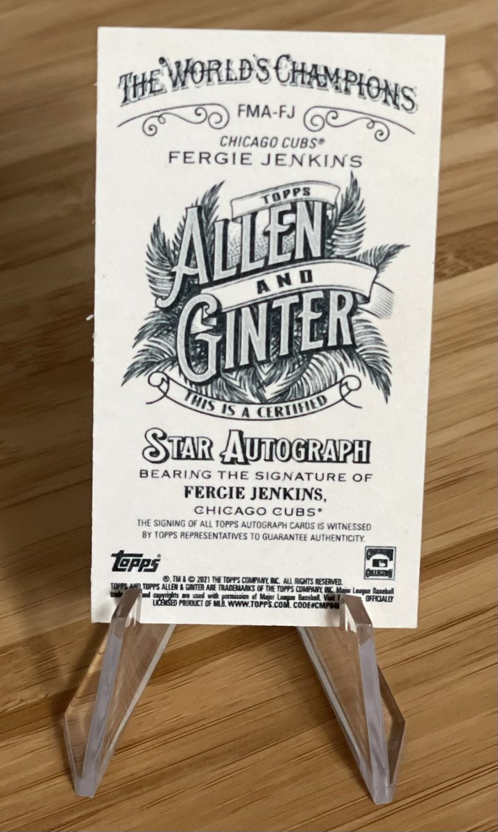 nut_history's tweet photo. Giveaway time: help us get our friend @TerrierCard over the 1k follower mark. Giving away an on card auto Allen and Ginter mini of HOFer Ferguson Jenkins Here’s how to ente

1) follow @nut_history and @TerrierCard 

2) RT

3) winner will be selected 1 week from today (Sunday 1/9) https://t.co/EXfYdjqzQ3
