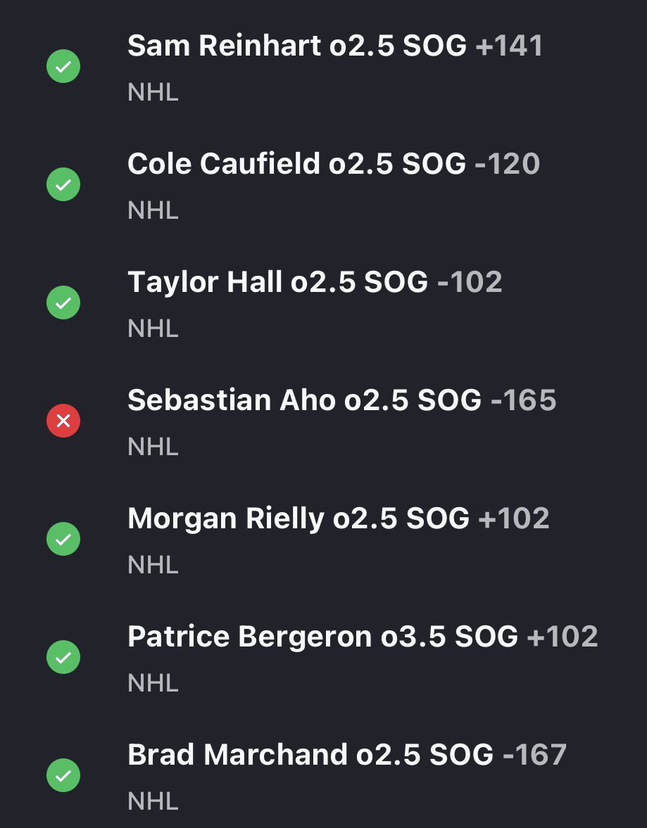 RMATS17's tweet image. Decided to go all in for New Years and play almost everything from all the 🐐of the hockey prop world @TonesTakes @WallaBets @HockeyPropDude @griffybets @yinzbets went 14-2 🤑🤑 should be 15-1 but Kaprizov got robbed of a shot :/ These guys are the best #GamblingTwitter #Nhlbets