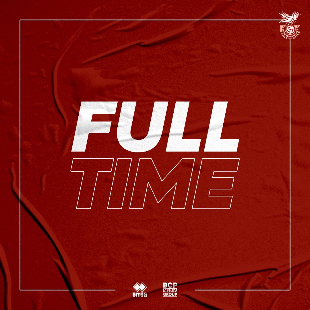 FT | Bridgwater United 5-0 Bridport

United back to winning ways with goals from Brereton, x2 Crumb, Williams &amp; Armstrong.

#WeAreUnited