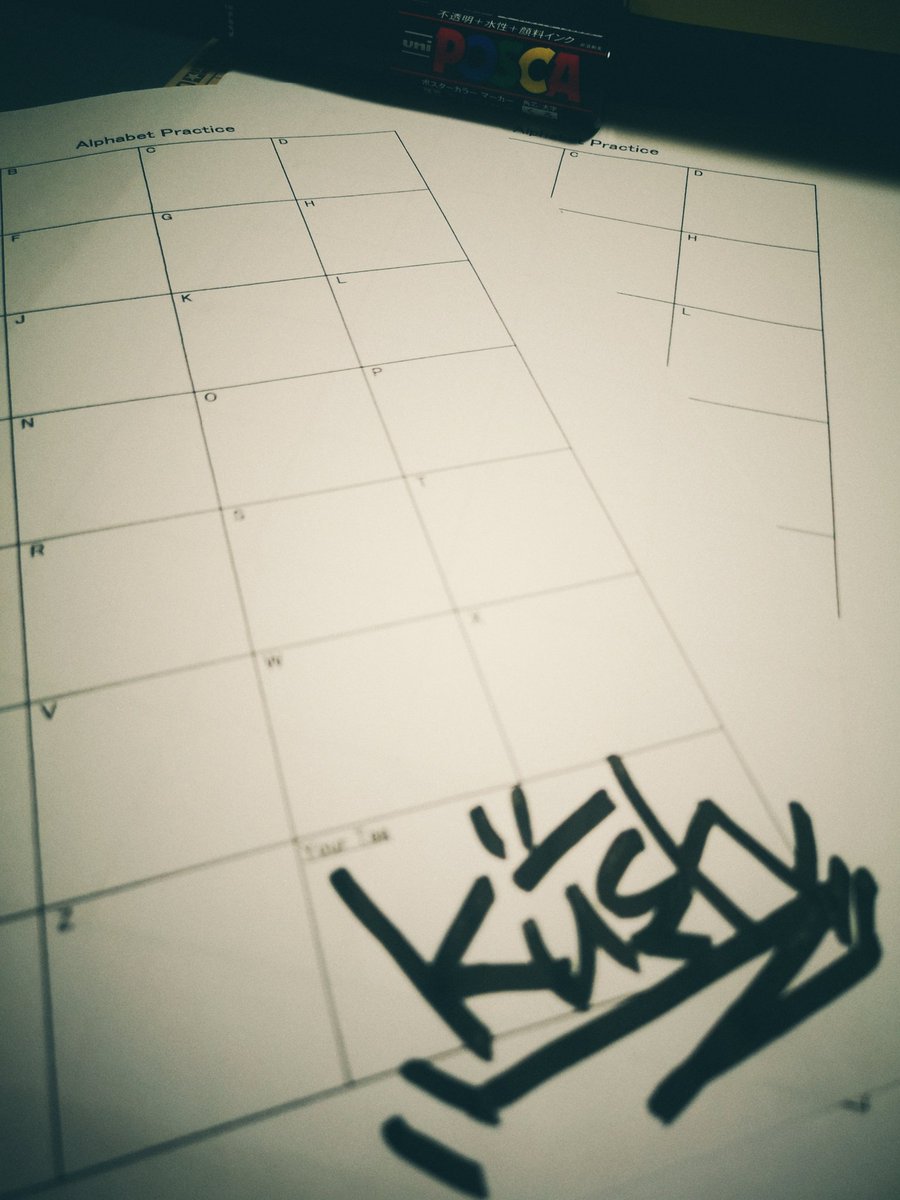 Kush_2021_'s tweet photo. ネットで見つけられないから作った。これで練習が捗る😆
#graffiti #alphabetpractice #tagging #グラフィティ #タギング https://t.co/HHv3dDMcKp