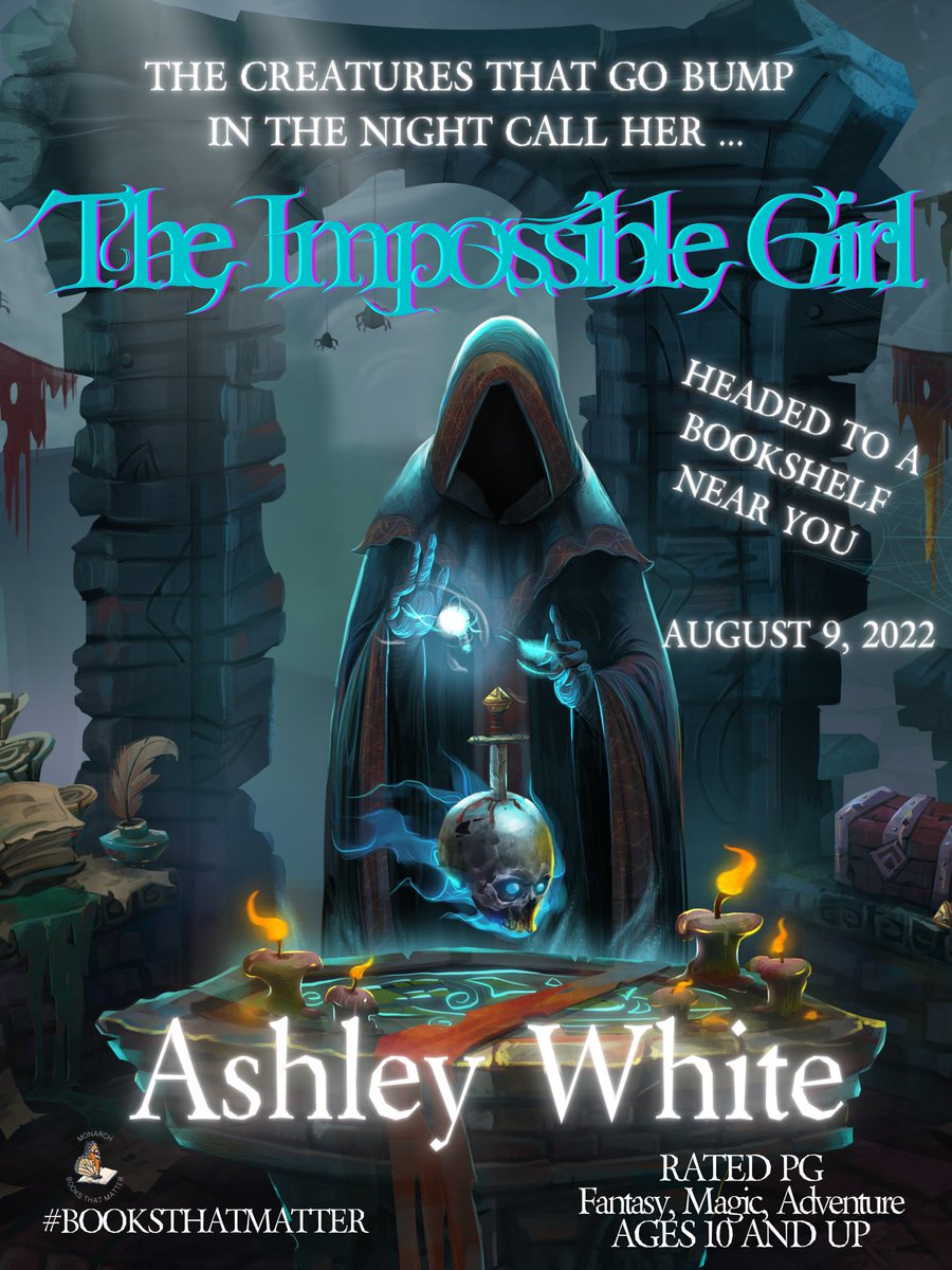 We're celebrating our 2nd Monarch release of 22! The Impossible Girl by Ashley White is an #MGfantasy you'll want for your bookshelf! We can't wait until August 9, 2022, so you can meet Ava Jones! You'll love her and her friends! Trust me! (Not the cover.)
#BooksThatMatter