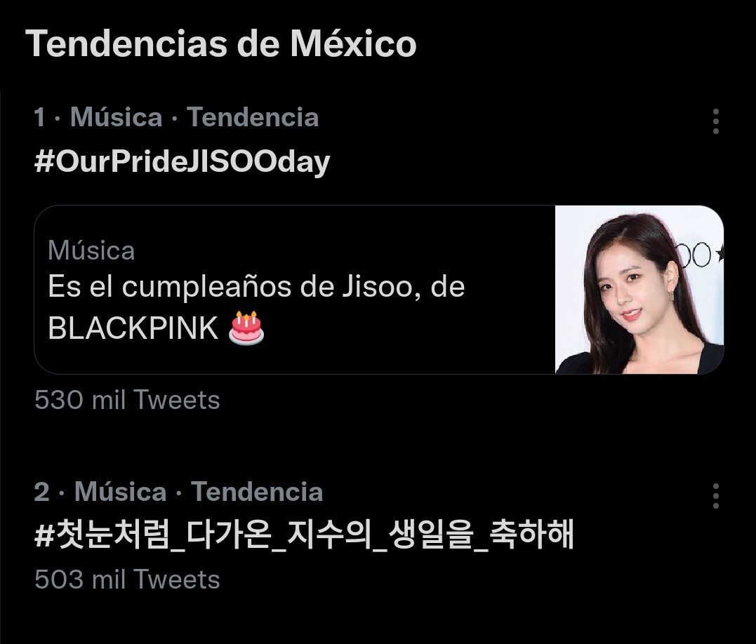 misskoreaJisoo's tweet photo. VAMOS POR EL MILLÓN, COMENTEN 10 VECES!!!!

HAPPY BIRTHDAY JISOO 
#OurPrideJISOOday
#첫눈처럼_다가온_지수의_생일을_축하해 https://t.co/3z2pEFO6o2