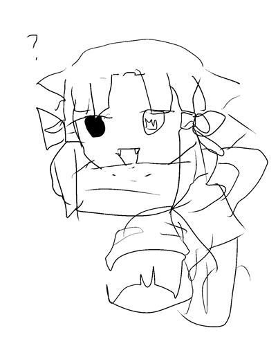 左手作画、むりすぎる 