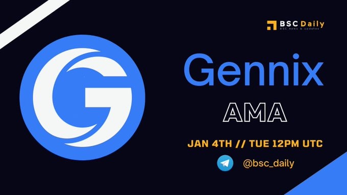 FLS_News_1's tweet photo. 🌿 @GennixDefi will be having an AMA with @Bsc_daily
🌿 #Gennix is a decentralized, frictionless digital asset borrowing/lending protocol that leverages Layer 2 scaling solutions on #BinanceSmartChain
🗓January 4, at 12pm UTC
🔽INFO
https://t.co/YE7tQO8IZy
#FLS https://t.co/KbTQ5IHrqd