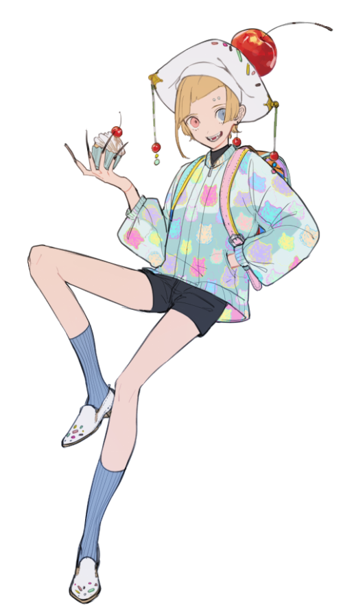 トンチキ爪長小学生 これを描きます虎柄のブルゾン着てる創作キャラ居たの思い出したので 
