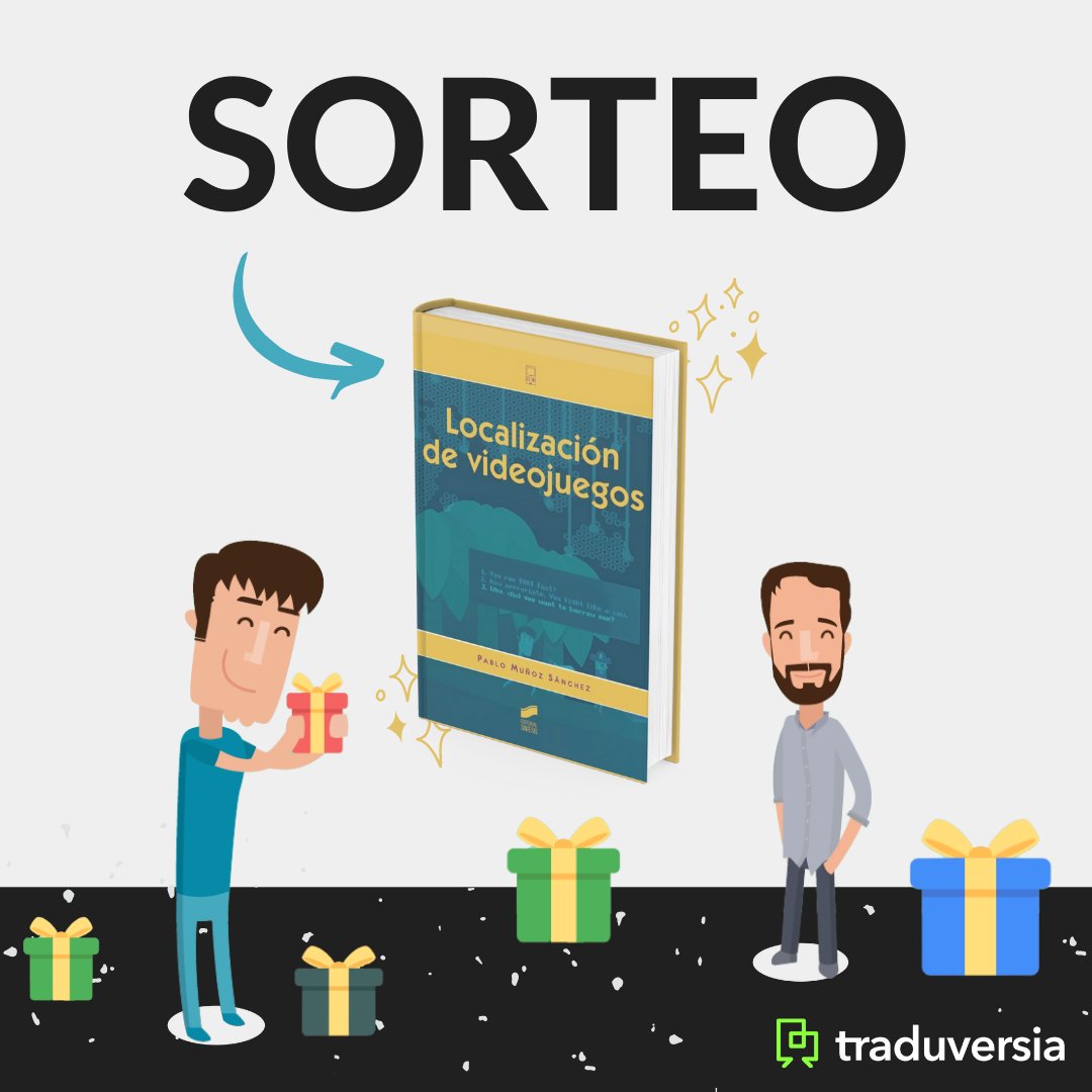 ✨ ¡Sorteo mágico! ✨

Queremos regalar un ejemplar del libro "Localización de videojuegos" de nuestro profesor Pablo Muñoz entre nuestros seguidores. 🎁 ¿Cómo participar?

- Seguirnos.
- RT y responde: ¿Por qué te gusta traducir videojuegos?

Solo hasta el día 5 de enero. 👑