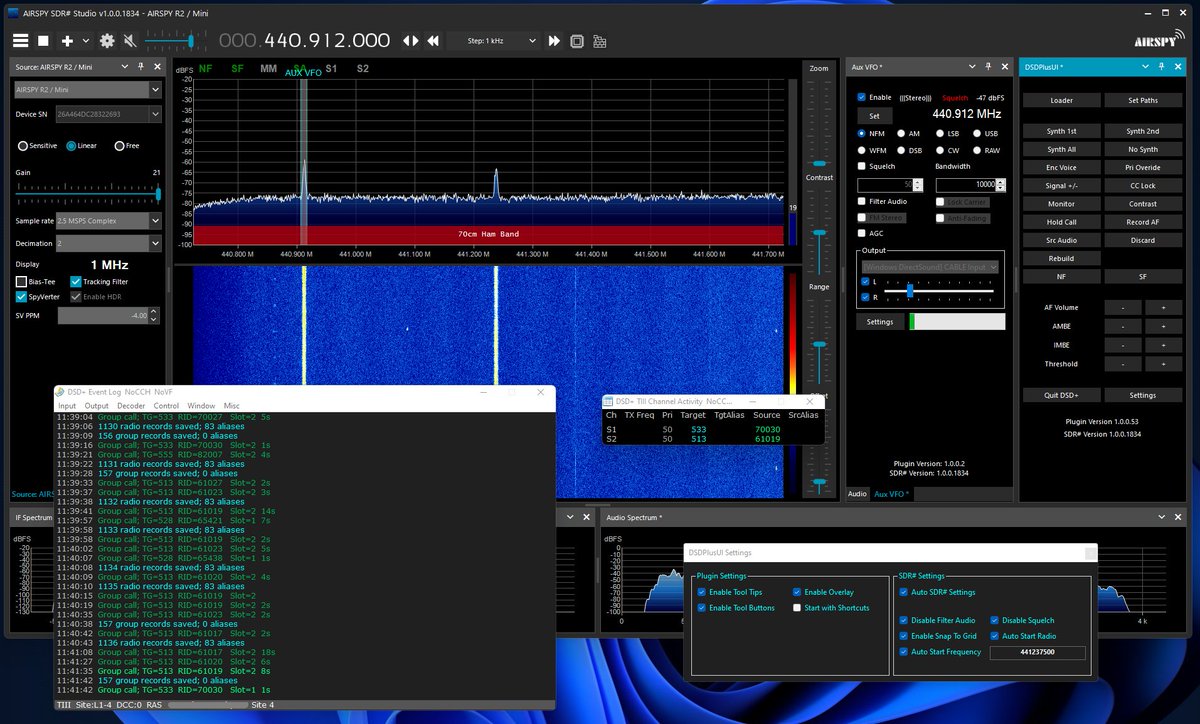 DSDPlusUI's tweet image. DSDPlusUI Plugin for @sdrsharp working great with the latest .NET6 build.

dsdplusui.com