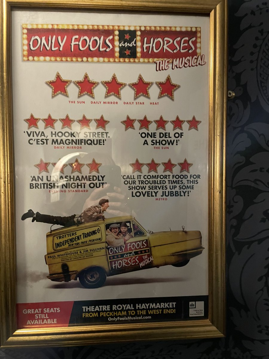 Nicki_Chapman's tweet photo. Cushty! Went to see this last week @OFAHMusical
One of the funniest series on tv, stage show didnโt disappoint either. Lovely jubbly & well done to the cast & team making sure โthe show must go on!โ ๐คฃ๐ญ
#supportliveentertainment https://t.co/gj97O632bS