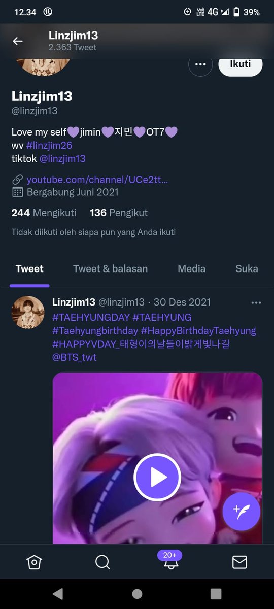 ApriliaViany's tweet photo. Inalillahi wa inailaihi rajiun telah berpulang kerahmatullah Army indonesia @linzjim13 setelah melahirkan sang buah hati yang dipanggil baby J, Semoga husnul khotimah Allah menyayangimu kaka.. Selamat jalan untuk kaka armyku @linzjim13 dan selamat datang untuk baby j 💜
@BTS_twt https://t.co/nMNQT4fshD