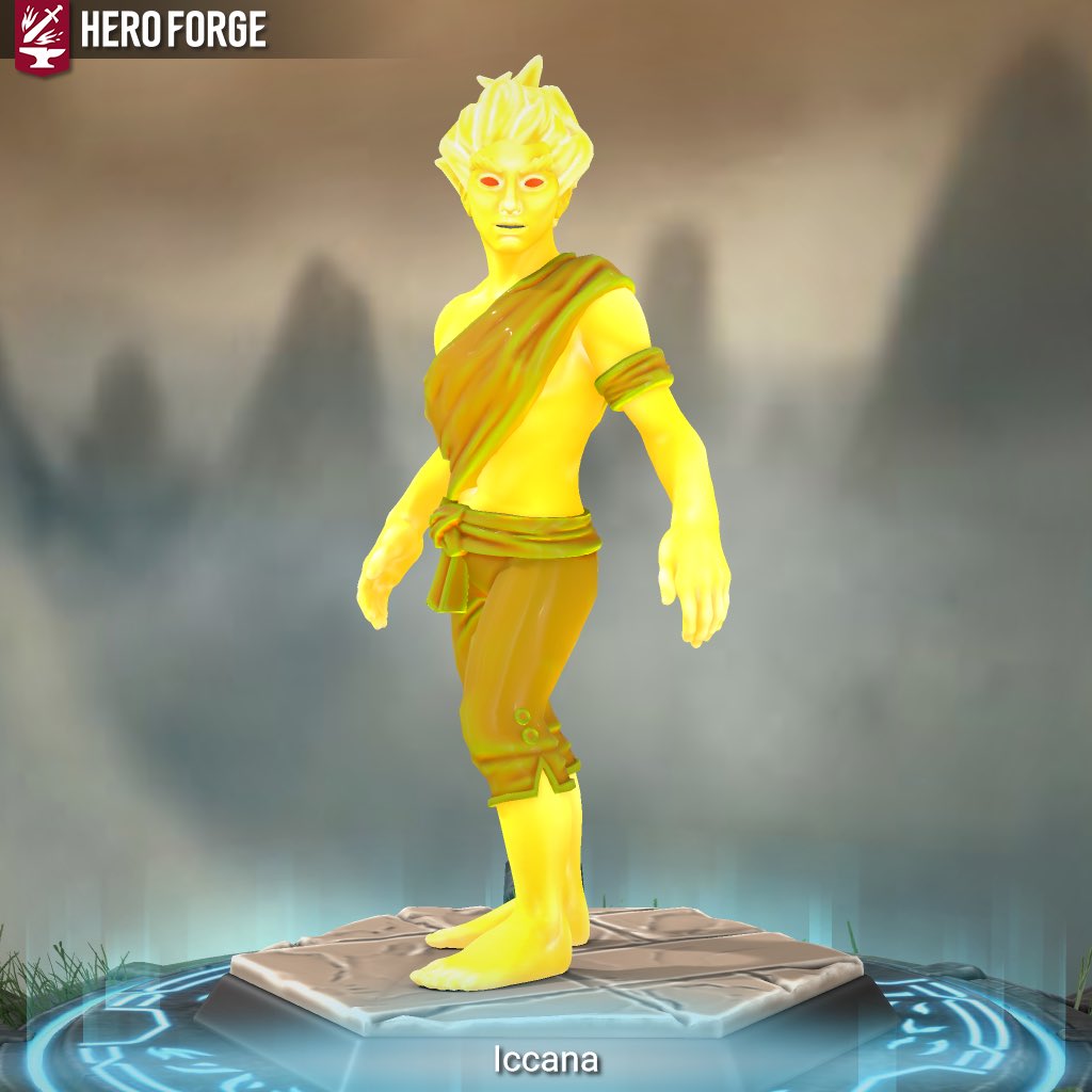 Meet Iccana. A being of light, destined to one day be an angel! He’s also a cantankerous old bastard 
#characterdesign #heroforge #heroforgeminis #writerscommunity #writers #writersofinstagram #writer