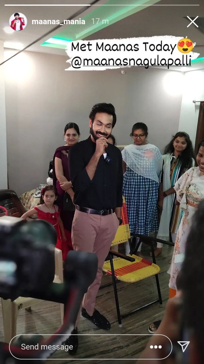 ShivaniReddyG1's tweet photo. #maanas ♥️♥️ I didn't meet him...someone shared this moment in fan page.
@ActorMaanas 
#BiggBossTelugu5 https://t.co/h0rwy7RPbN