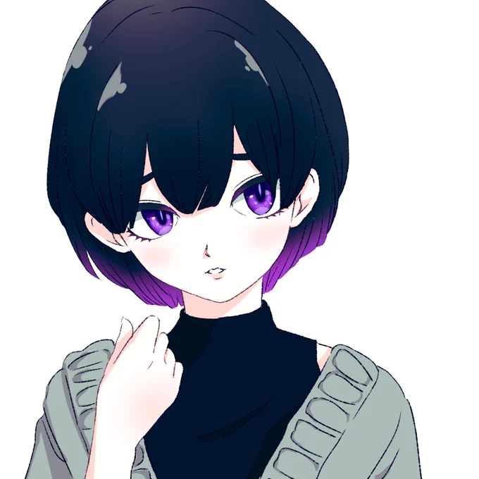 プロフィール画像用のイラストを描いてみました('﹀`)☆板タブ慣れてきたぁ#イラスト#板タブ#トーラム 