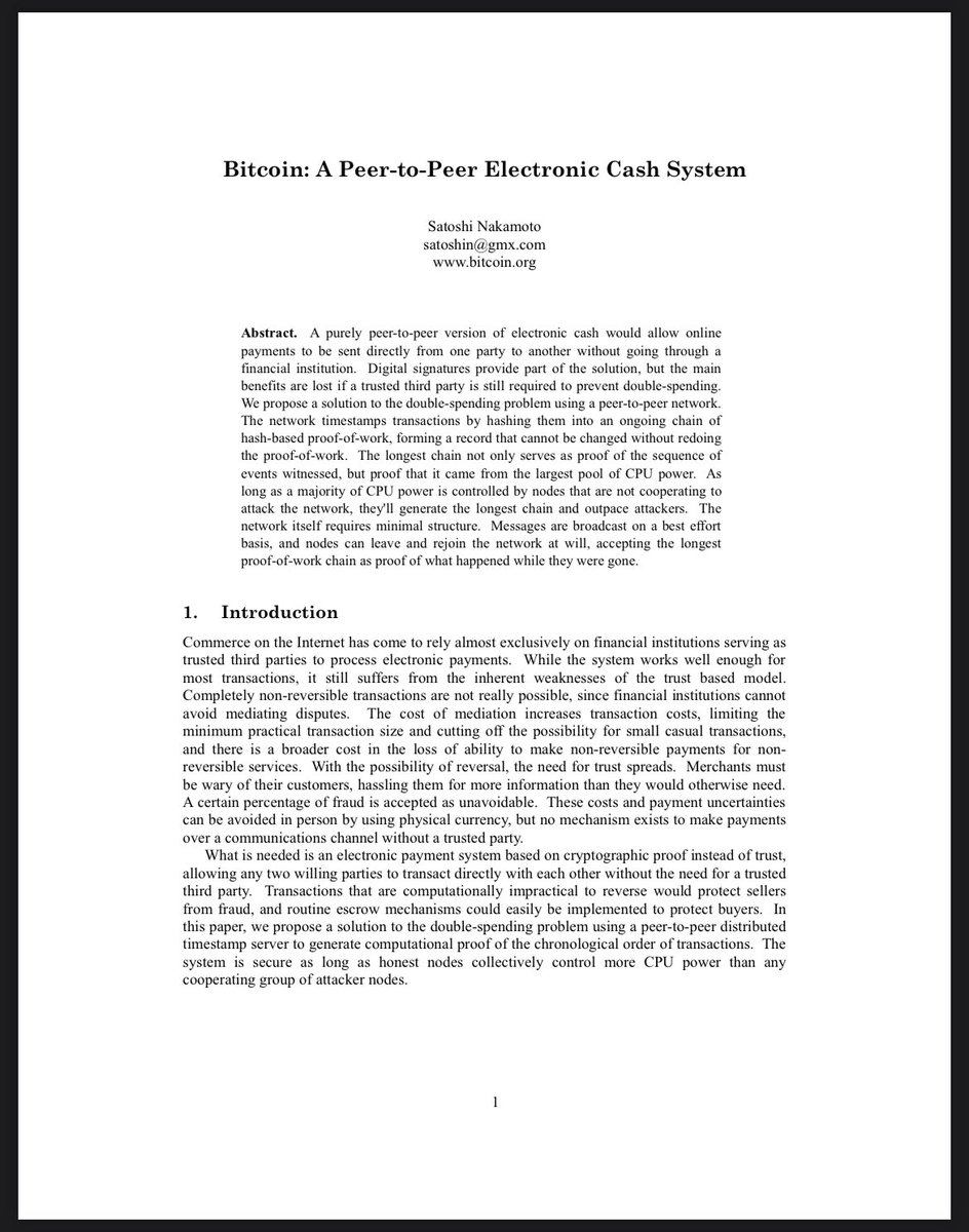 ELTnow's tweet photo. #Bitcoin is an Asset or a currency??
Satoshi describe it “A Peer-to-Peer Electronic Cash System” 
So Why change the narrative of Bitcoin? Is it because

1. for the benefits of a government with tax

2. A fear that it will change the world reserve currency $ 

 > Which one is it? https://t.co/jZVViZbHqN