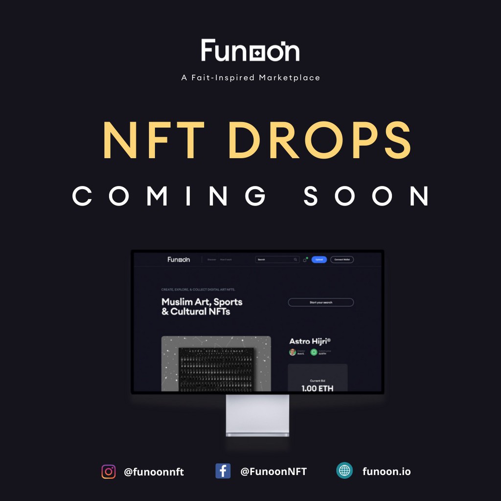 NFT drops coming up with well renowned artists from all over the world, starting in Jan 2022. Subscribe here: funoon.io/marketplace/ to make sure you know about the latest drops. 
#faithinspired #NFTs #NFT #crypto #faithbasedcrypto #NFTMarketplace #Funoon #FunoonNFT
