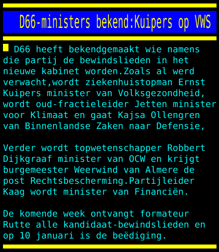 Kabinetsformatie2021