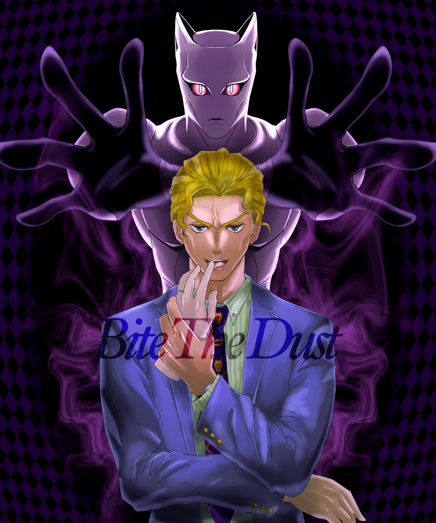 تويتر 麻加 على تويتر 書き初めはずっと描いてみたかった吉良吉影とキラークイーン 季節感はない Jjba Jjbafanart T Co Iwe1okebdf