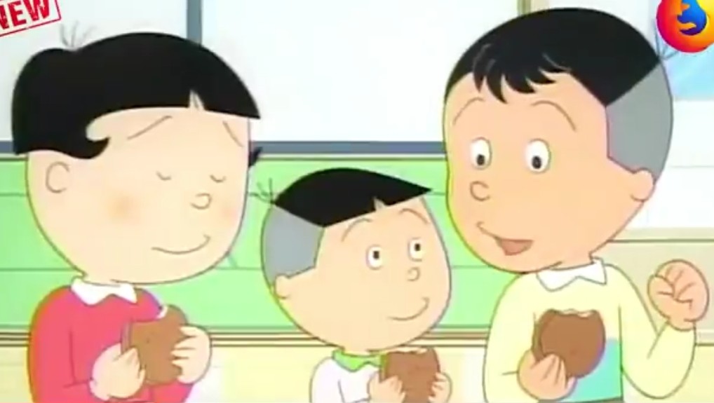 ワカメちゃんのかわいいボーイフレンド堀川くんのシーンをもう2、3 の