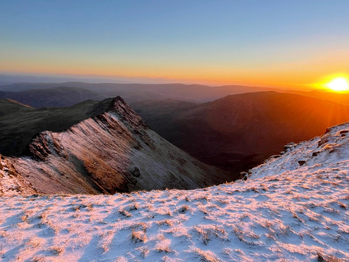 Beautiful striding edge morning sunrise. #hiking #Helvellyn #FitnessMotivation