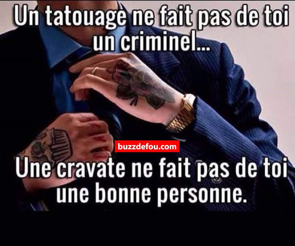 gaby_wald's tweet photo. #Tatouage #Costume #réflexion #CodeSociaux #SocialPatterns ... L'habit et le moine (sur un malentendu) !
"Un tatouage ne fait pas de toi un criminel...
Une cravate ne fait pas de toi une bonne personne. " https://t.co/5R0oCXkxgr