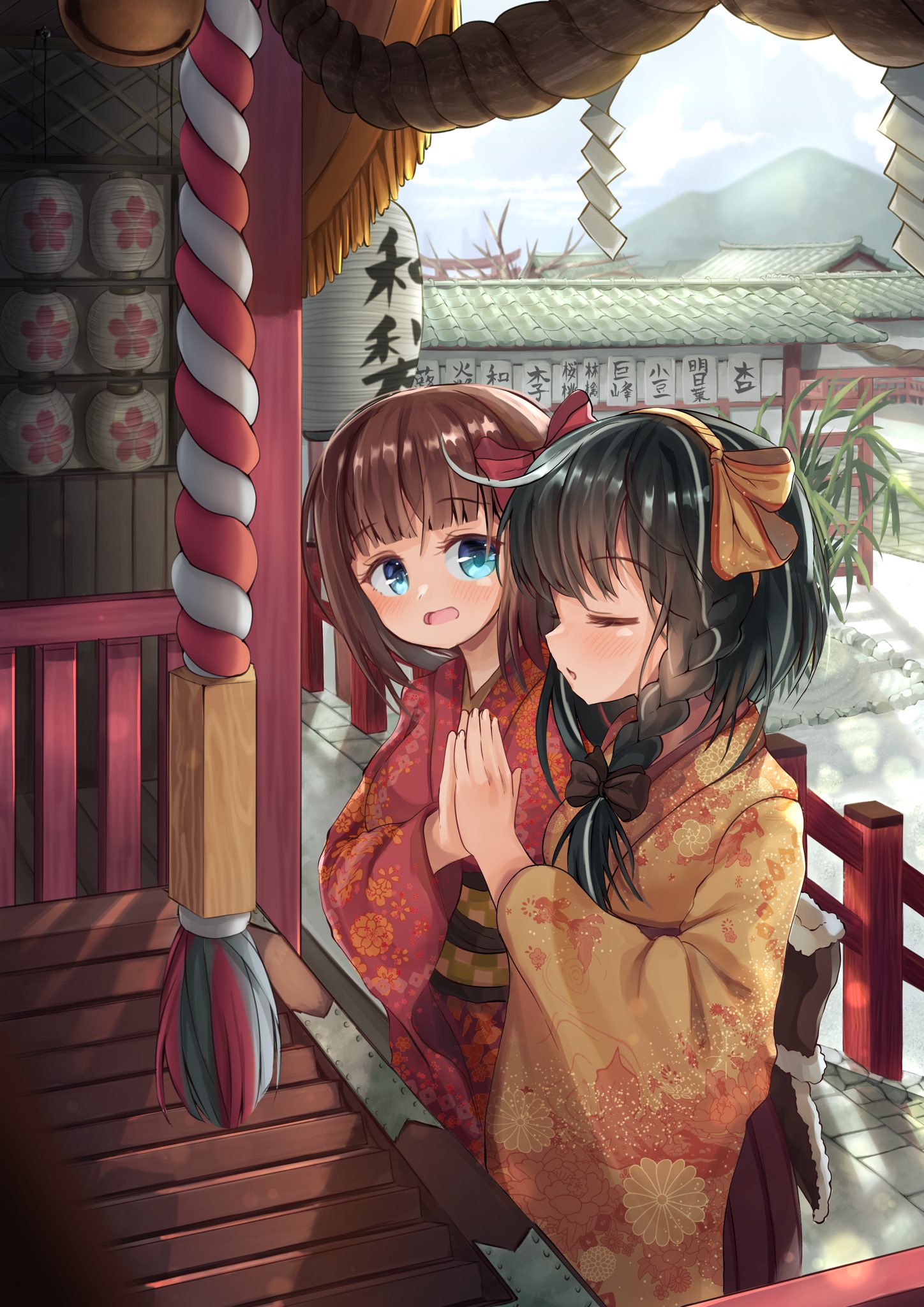 ワナシ お正月イラスト 創作百合 一緒の願いは二人で一つの合掌じゃダメですか T Co Gvnc2kdehi Twitter ワナシ お正月イラスト 創作百合 一緒の願いは二人で一つの合掌じゃダメですか T Co Gvnc2kdehi Twitter