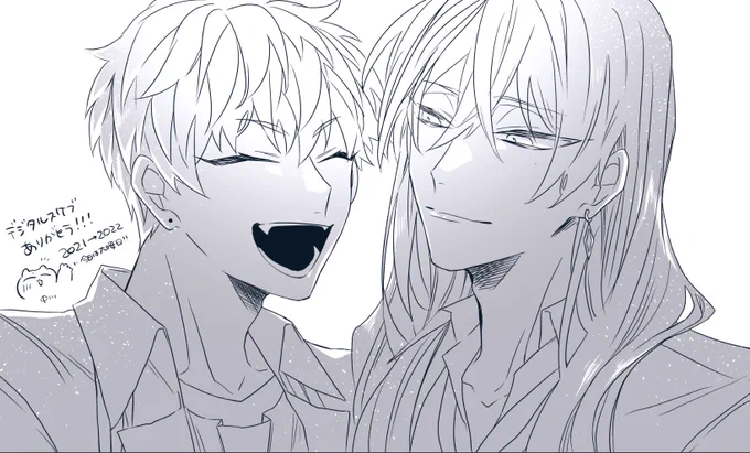 大晦日にデジタルスケブで描いたりば〜れ🥳✍️ 