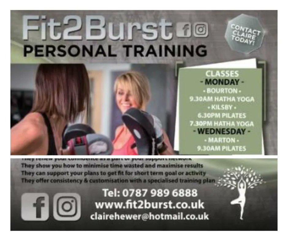 New years goal to get fit? Fit2Burst personal training could be just what you need! See page 23 of our December magazine. rugbyregister.co.uk
#rugbyregister #rugbyinwarwickshire #supportlocalinrugby