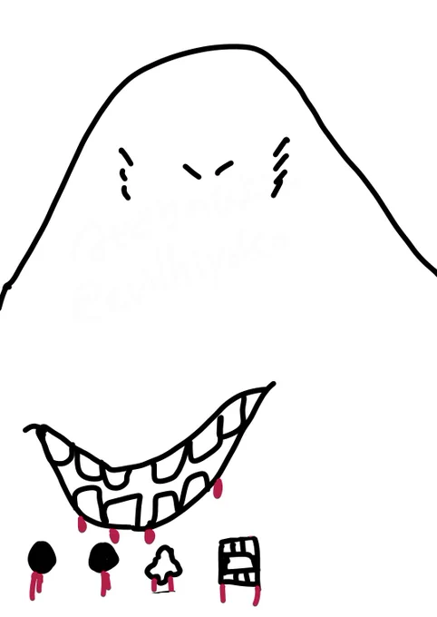 ケチズの福笑いは辛うじて残ってた 